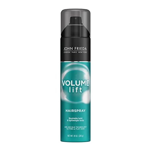 John Frieda Volume Lift Hairspray for Fine or Flat Hair Safe for Color-Treated Hair Volumizing Hair Nourishing Spray with Air-Silk Technology 10 Ounces
