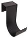 MIDE Products 107B-2 6-Inch Long Aluminum Pool Accessory Hooks, Fits 3/4-Inch to 1-1/8-Inch Wide Fences, Black