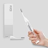 Travel Toothbrush with Case and built-in Travel Size Toothpaste Tube,Soft Bristle,Portable,Foldable,Quick Brush, 2 Brush Head,White