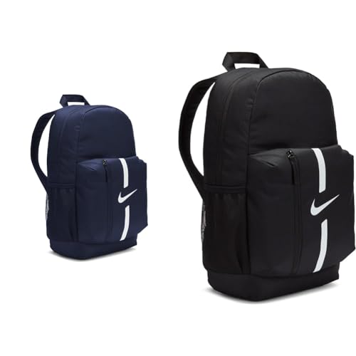 Nike DA2571-411 ACADEMY TEAM 21 Sports backpack Unisex MIDNIGHTNAVY/BLACK/WHITE Uni & DA2571 Unisex-Kinderrucksack Academy Team, Schwarz/Weiß, 22 l