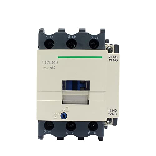 Contacteur LC1-D40 bobine DC 40A tripolaire magnétique avec contacts NO NC