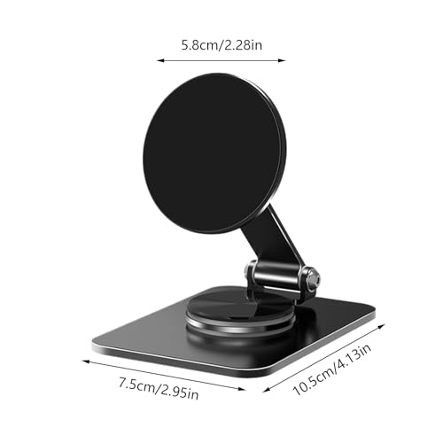 Support de téléphone voiture magnétique et pliable avec rotation 360 - 6