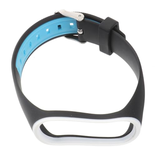 COLLBATH Silicone Two-tone Wristband Replacement Strap for and Comfortable Minimalist Watch Band Blue for All Occasions