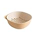 Fruit Bowl Fruit Basket Double Layer Drainer 2 in 1 Bowl Strainer Combo - Passoire de Cuisine Passoire de Lavage de Fruits pour Nettoyer Les légumes Panier de Fruits (Couleur: Jaune)