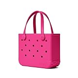 BOGG BAG Bitty Small Tote – 11” x 8.5” x 4.5” – Durable, Washable, Tip-proof – Beach, Pool, Boat, Work, Sports (Haute Pink)