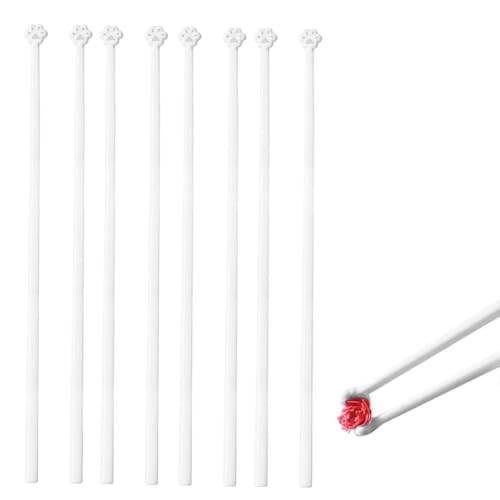 4 paia di Bacchette Cinesi Zampa di Gatto, bacchette con zampe di gatto, bacchette riutilizzabili, con Impronte, Stile Animale per Amanti dei Gatti, Regalo Creativo