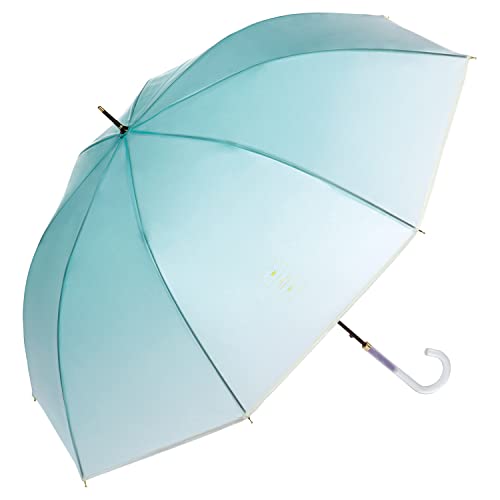 Wpc. 雨傘 [ビニール傘] コスメティックアンブレラ ブルー 長傘 61cm ジャンプ傘 大きい 長く使える グラデーション パステル 映え フォトジェニック 丈夫 おしゃれ 可愛い 女性 レディース PT-WN03-001