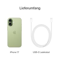 Apple iPhone 17 512 GB: 6,3" Display mit ProMotion, A19 Chip, Center Stage Frontkamera für Smarte Gruppenselfies, Verbesserte Kratzfestigkeit, Batterie für den ganzen Tag; Salbei – Ansicht 6