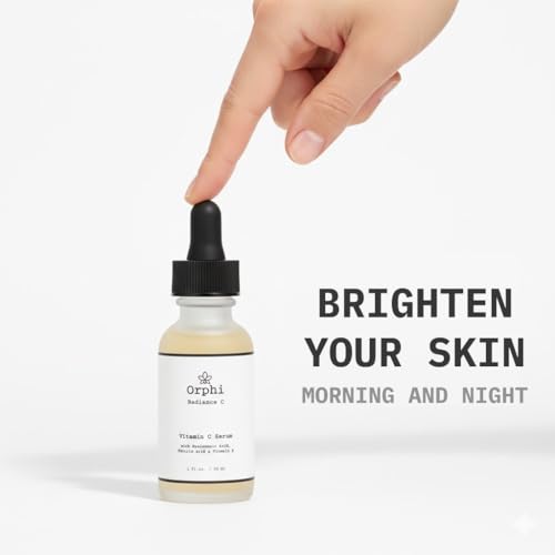 Orphi Radiance C Vitamin C Face Serum - Fragrance-Free Facial Serum with Hyaluronic Acid, Ferulic Acid & Vitamin E | Brightening & Anti-Aging Skincare for Women & Sensitive Skin | Made in USA - Image 4