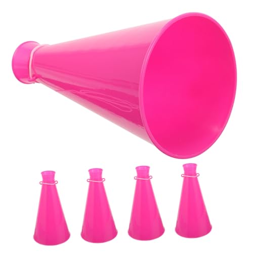 KICHOUSE 5Pcs Cheer Megaphone Loud Party Horns for Sports Events Concerts Outdoor Activities Durable Noisemakers for Fun Atmosphere Giving