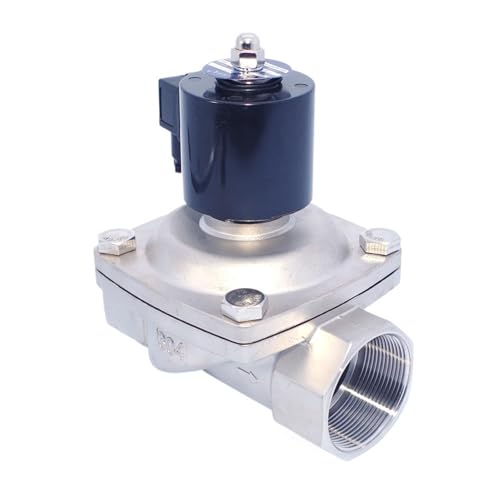 Électrovanne eau acier inoxydable 1,5 pouce haute résistance 2W-400-40B - 4