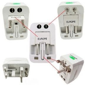 Adaptador Universal Tomada Padrão Internacional Eua Europa Brasil