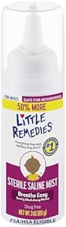 Little Remedies Sterile Saline Nasal Mist | Safe for Newborns | 3 Fl Oz (Pack of 1) (50% More)