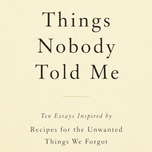 『Things Nobody Told Me』のカバーアート