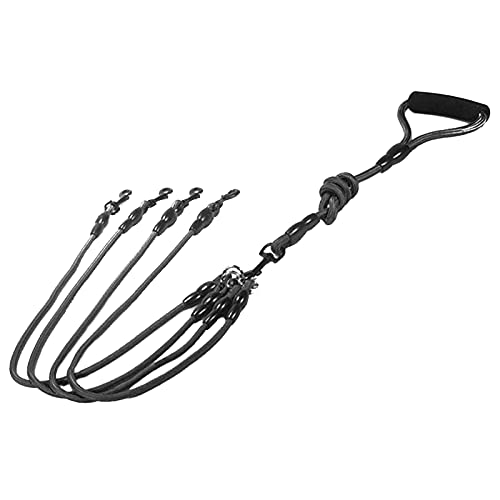 Wallfire Heavy Duty Pet Walking Coupler Lead (4 Way, Black) Wallfire Heavy Duty Pet Walking Coupler Lead (4 Way, Black)