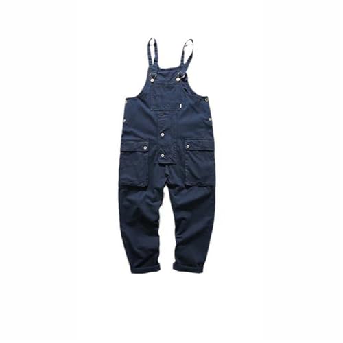 Salopette décontractée multi-poches homme pantalon de travail cargo ample à bretelles