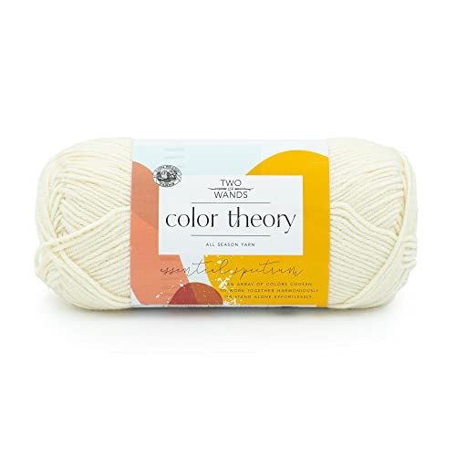 Image of Lion Brand Yarn, Color Theory Worsted Weight Yarn for Knitting and Crochet, Ivory, 1 Pack, Acrylic Fiber with Modern Color Palette, Perfect for Sweaters, Hats and Cozy Blankets