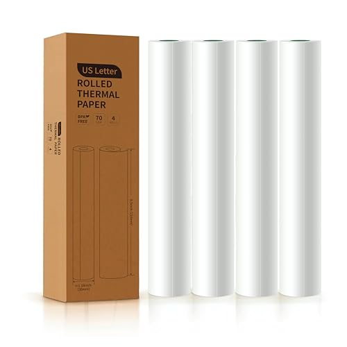 Papel térmico A4 de alta nitidez sin tinta para PeriPage M08F y MT810 en hojas