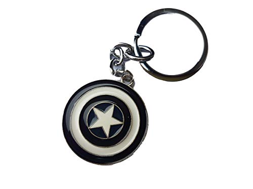 fat-catz-copy-catz schwarz Captain America Schild Marvel Superheld Emaille Metall Schlüsselanhänger Handtasche Charm Verzierungen Geschenkidee Cover
