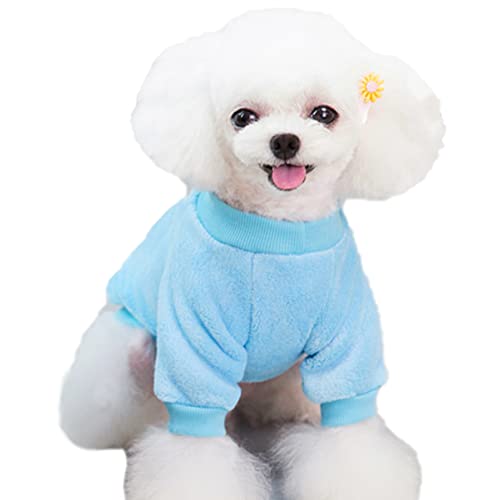Image of Dog Sweaters for Small Dogs, Soft Fleece Puppy Clothes, Warm Winter Coat