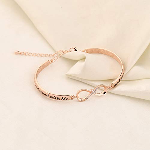 Image of CENWA Christian Jewelry Bible Verse Bracelet But The Lord Stood with Me and Gave Me Strength Zircon Bracelet 2 Timothy 4:17