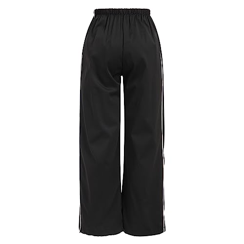 ODIZLI Parachute Pants for Women Y2k Low Rise Loose Cargo Pants Streetwear Oversized Baggy Sweatpants Joggers Pants4
