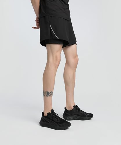 Image of PUMA Men, EVERYDAY UW 2IN1 5' SHORT​ M, Black, S, (52663501)