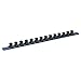 Sealey SR1214 Socket Retaining Rail with 14 Clips Aluminium 1/2