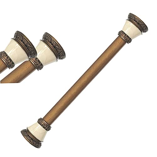 Tringle à rideaux télescopique vintage 120-200cm extensible et sans perçage pour douche