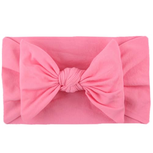 Chewtoyo Faixa de cabeça de bebê com laço de nylon com 6 peças: faixa elástica larga para cabelo rec