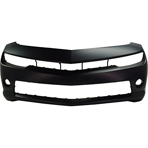 FitParts Compatible With Front Bumper Cover 2014-2015 Chevy Chevrolet Camaro LT LS. New, Primed and Ready for Paint. W/o Park Sensor Holes. 22997718 GM1000965