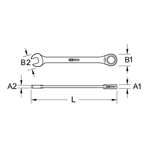 KS TOOLS 503.5229 Ratchet Spanner Ratchetcombination Wrench 32mm, Silber - Image 2