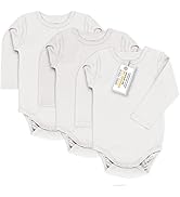 LaLoona Baby Body Langarm 3er Pack - Langarmbody Set aus Baumwolle, Bodies mit Knöpfen für Jungen...