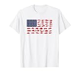 American Fish Lines Flag Shirt