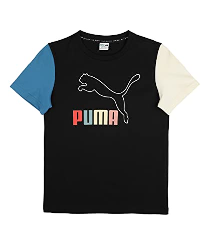 Image of Puma Boy's Letter Print Regular Fit T-Shirt