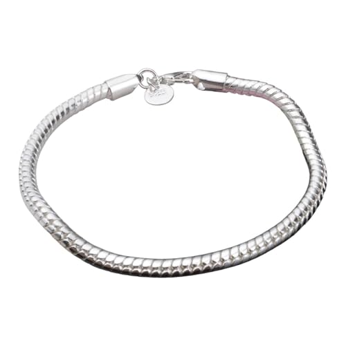 925 Sterling Silver 4Mm 16/17/18/19/20/21/22/23Cm Snake Chain Charrm Bracelet For Women Fashion Jewelry Gift