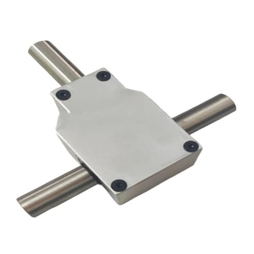 Mechanical Steering Right Angle Corner Device Spiral Bevel Gearbox Small Reduction 1:1 Ratio 12mm Double Output Shaft 90 Degree Commutator Direction Transmission