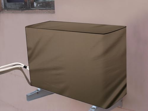 Image of AC Cover Outdoor Unit for 1 ton Brown Color, AC Cover Dimensions - Outdoor Unit DxWxH in CM 36x89x71
