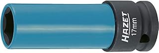 HAZET Steckschlüsseleinsatz (1/2 Zoll (12,5 mm) Vierkantantrieb, mit Kunststoffhülse zum Schutz von Felgen, Schlüsselweite: 17 mm) 903SLG-17