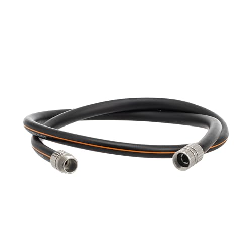Giraffe Tools Garden Hose 5/8", Custom Length, Heavy Duty, No Kink, Flexible, Rubber Garden Hose, Leakproof Water Hose, 600 Burst PSI, 5ft Male to Female Hose