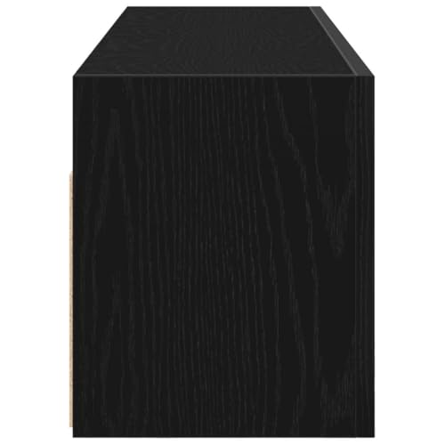 Armario de pared de baño para ganar espacio de almacenamiento negro 7