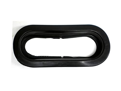 Image of BBAUER Replacement For Compatible With 6"" Oval Black Rubber Grommet Bezel Sealed Beam Light Trailer Truck LED Gasket