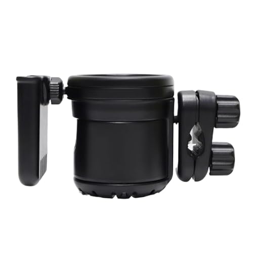 Pram Cup Holder - 360-degree Rotatable Cup Holder | Water Bottle Rack, Stroller Bottles Drink Coffee Cups Holders with Phone Org