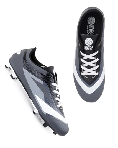 Image of Bacca Bucci Mens inchStrike X inch Firm Ground Football Shoes|Lightweight Soccer Cleats with High-Traction Studs