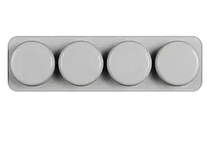 Round Shape 4 Cavity Silicone Mold (50 Gm Approx) JKB-333