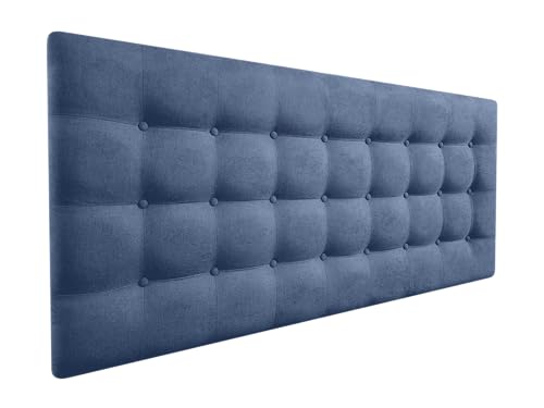 DecorQUALITY Cabecero de Cama Oslo-Cabezal tapizado Acolchado en Tejido Antimanchas-Cabeceros Matrimonio
