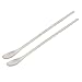 Aexit 2Pcs 22cm Measuring Tools & Scales Length Single Head Laboratory Reagent Stainless Steel Sampling Cups Medicine Spoon