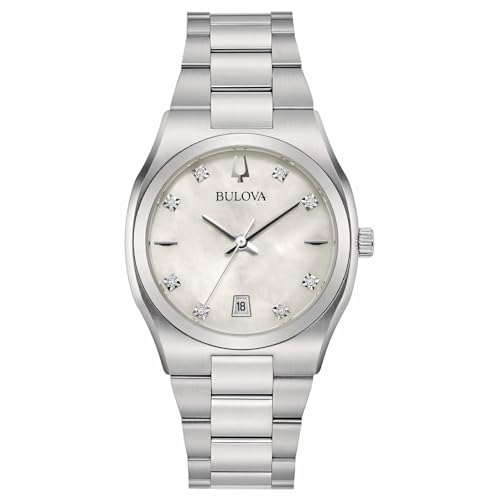 Bulova Orologio Analogico-Digitale al Quarzo Donna con Cinturino in Acciaio Inossidabile 96P218