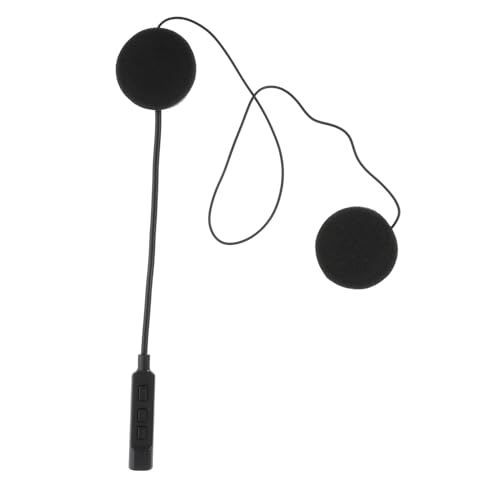 Holibanna 1Pieza Auriculares para Casco De Motocicleta con Micrófono Inalámbricos Sonido Superior para Compatible con Integrales Color Negro