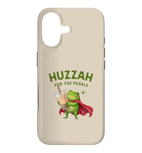 Huzzah For The Pearls Frog ��^ �{�o �e�B�[ �h�����N ���� �X�}�z�P�[�X iPhone 17 �p